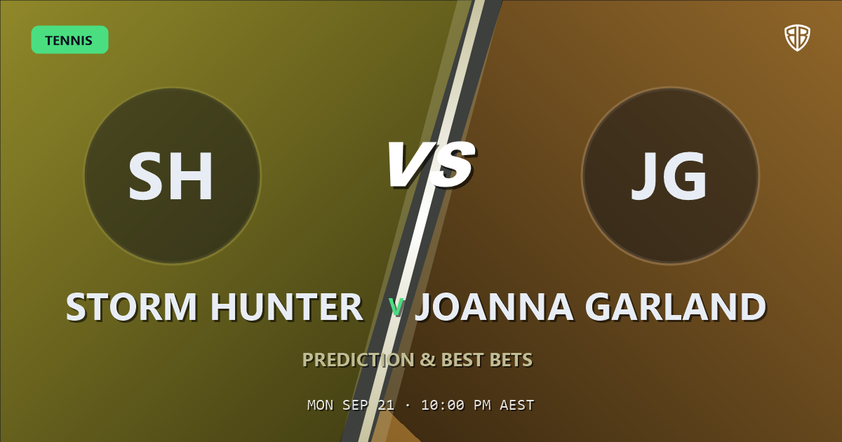 Storm Hunter vs Joanna Garland Prediction & Picks: Odds Analysis & Top Props