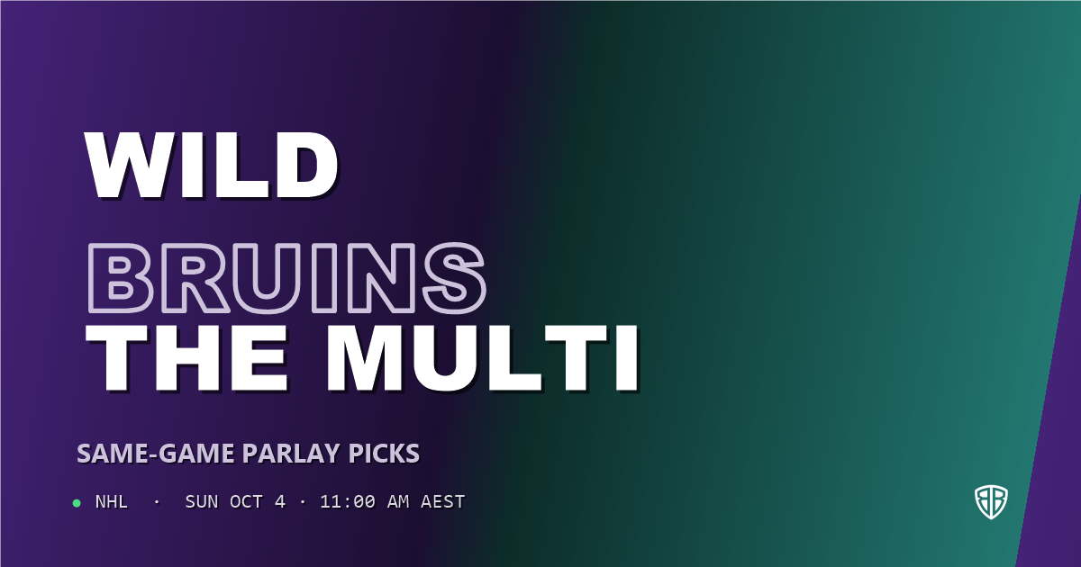 Minnesota Wild vs Boston Bruins Prediction & Same Game Parlay picks (Value Parlay): High-Value Opportunity