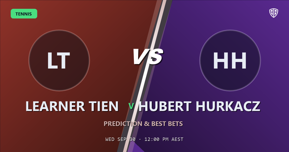 Learner Tien vs Hubert Hurkacz Prediction & Picks: Odds Analysis & Top Props