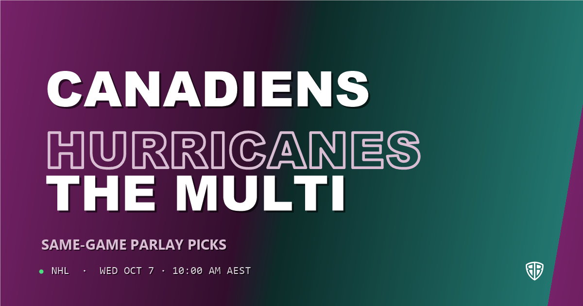 Montréal Canadiens vs Carolina Hurricanes Prediction & Same Game Parlay picks (Top SGP): Analytics Breakdown