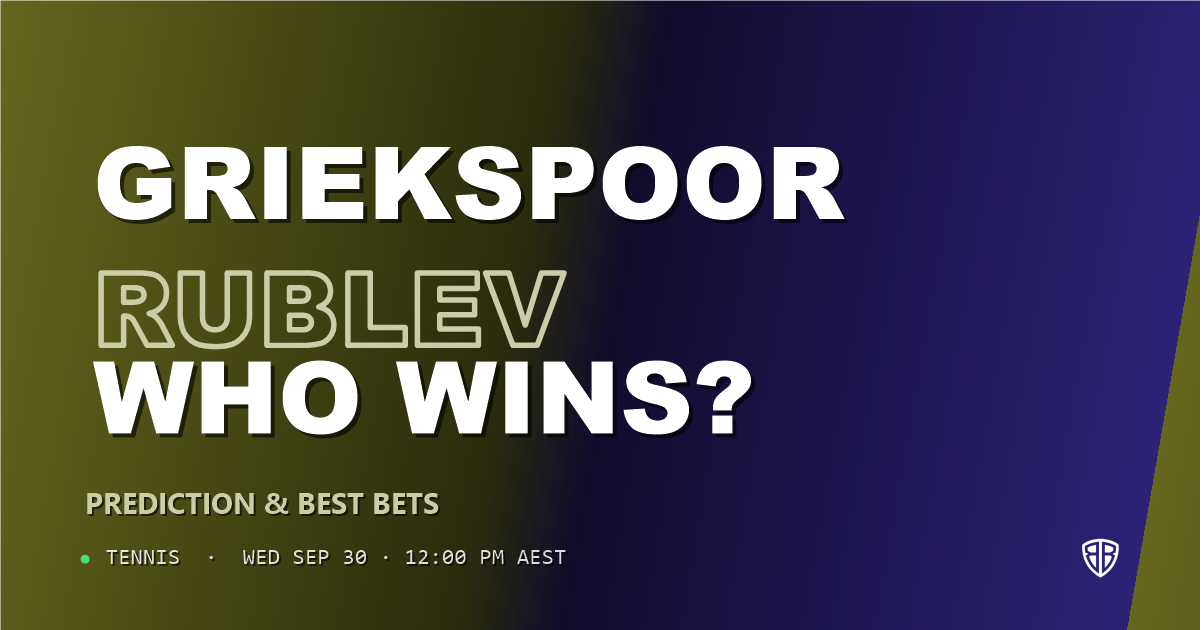 Tallon Griekspoor vs Andrey Rublev Prediction & Picks: Don't Miss These Odds