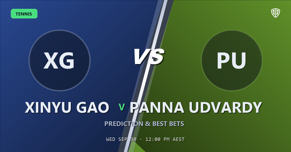 Xinyu Gao vs Panna Udvardy Prediction & Picks: Full Match Breakdown & Bets
