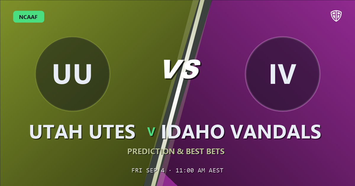 Utah Utes vs Idaho Vandals Prediction & Picks: Analytics Breakdown