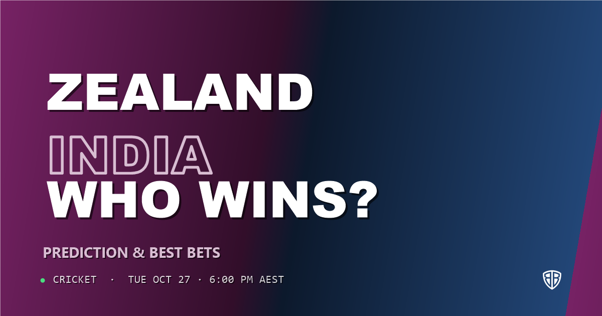 New Zealand vs India Prediction & Picks, October 27, 2026