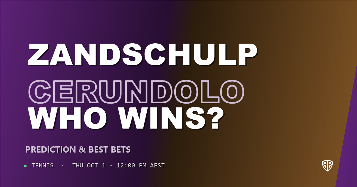 Botic van de Zandschulp vs Francisco Cerundolo Prediction & Picks: Odds Analysis & Top Props
