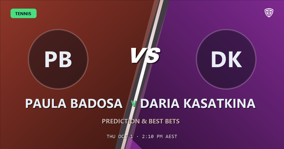 Paula Badosa vs Daria Kasatkina Prediction & Picks: Stat-Based Insights