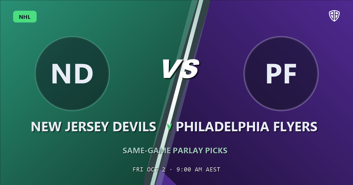 New Jersey Devils vs Philadelphia Flyers Prediction & Same Game Parlay picks (Top SGP): Our Expert Analysis