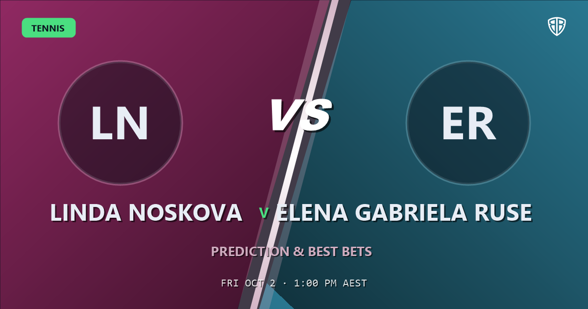 Linda Noskova vs Elena Gabriela Ruse Prediction & Picks: Our Expert Analysis