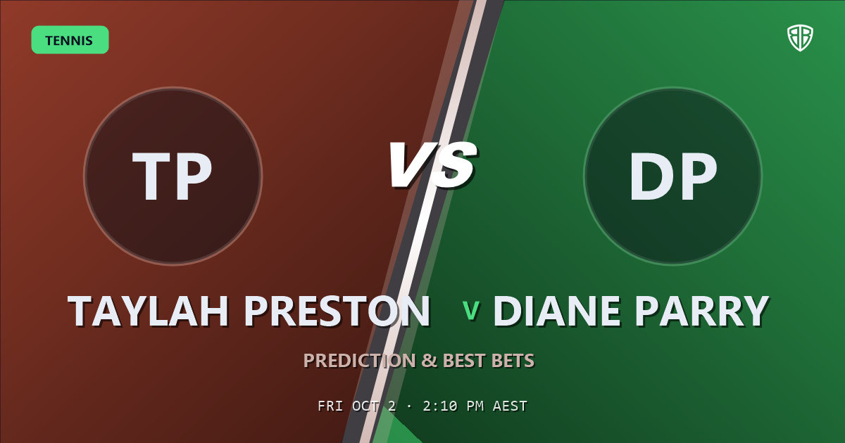 Taylah Preston vs Diane Parry Prediction & Picks: Don't Miss These Odds