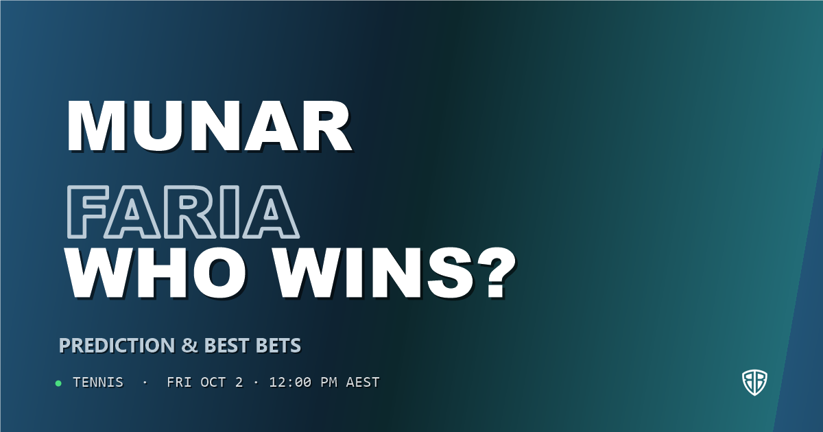 Jaume Munar vs Jaime Faria Prediction & Picks: Odds Analysis & Top Props