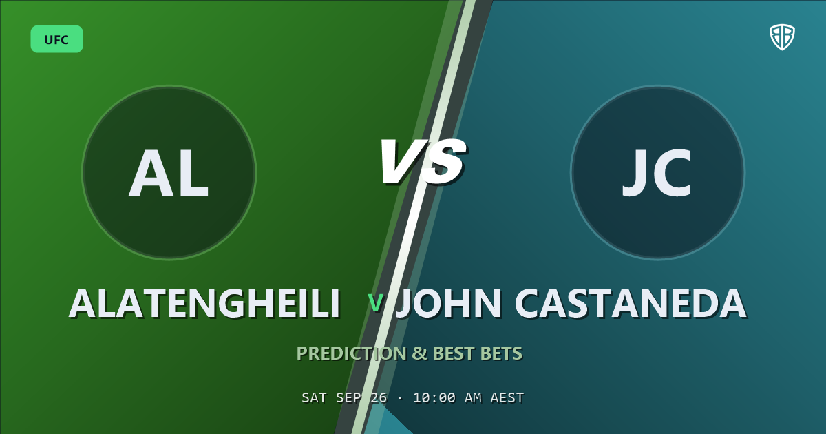 Alatengheili vs John Castaneda Prediction & Picks: Our Expert Analysis