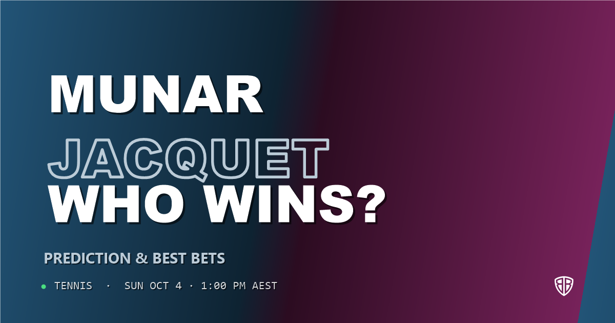 Jaume Munar vs Kyrian Jacquet Prediction & Picks: High-Value Opportunity
