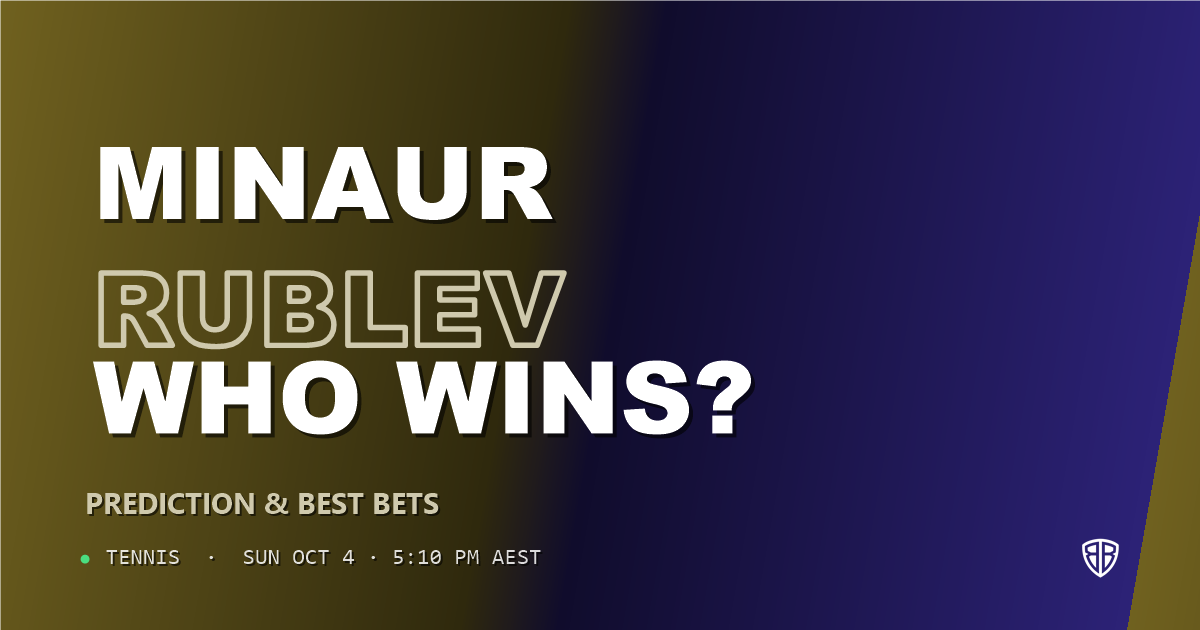 Alex de Minaur vs Andrey Rublev Prediction & Picks: Don't Miss These Odds