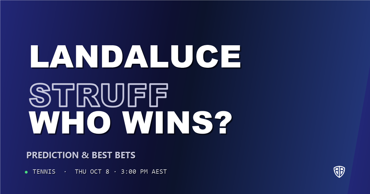 Martin Landaluce vs Jan-Lennard Struff Prediction & Picks, October 8, 2026
