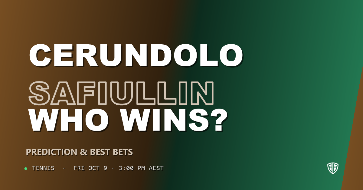 Francisco Cerundolo vs Roman Safiullin Prediction & Picks, October 9, 2026