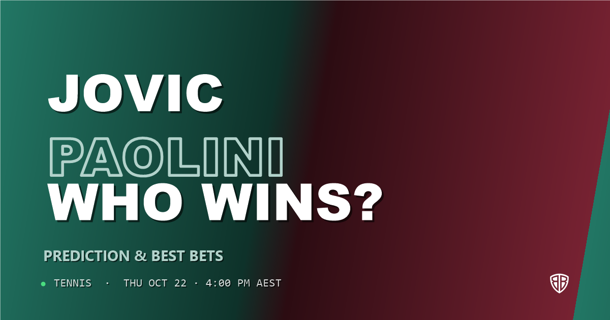 Iva Jović vs Jasmine Paolini Prediction & Picks, October 22, 2026
