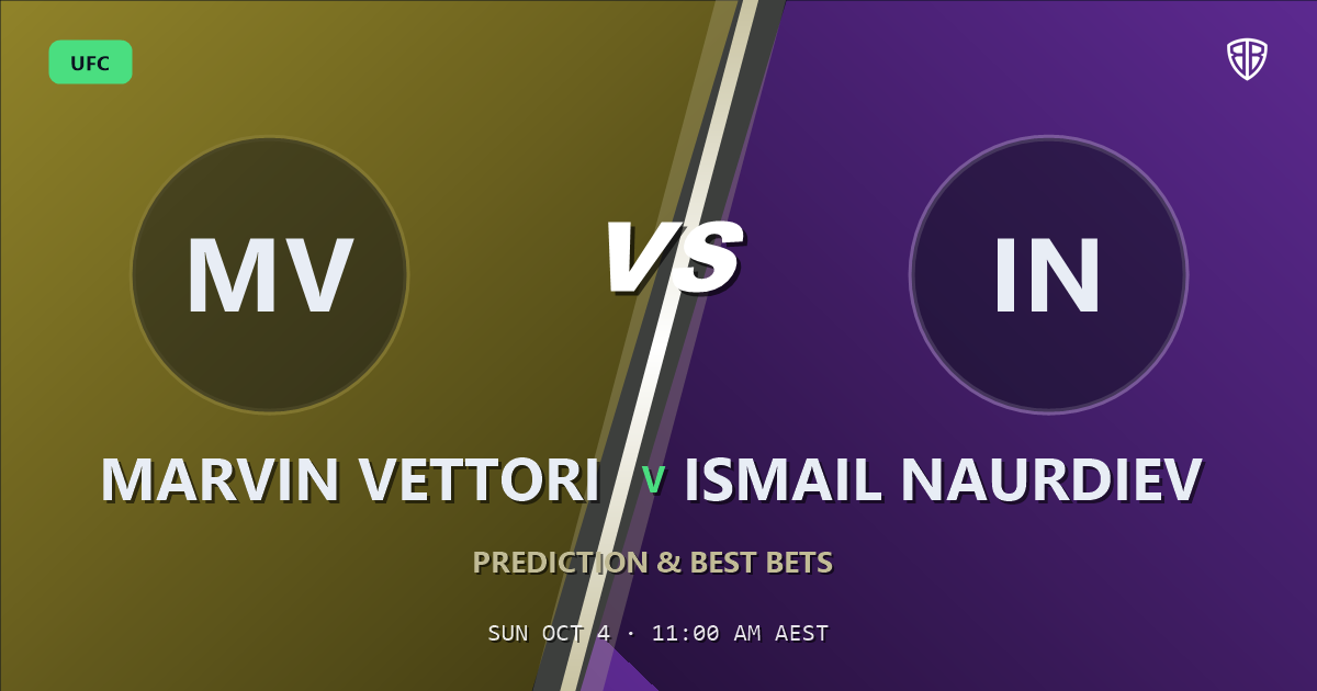Marvin Vettori vs Ismail Naurdiev Prediction & Picks: Full Match Breakdown & Bets