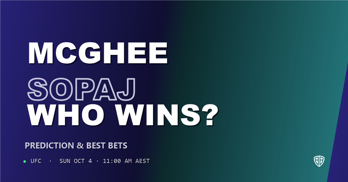 Marcus McGhee vs Bernardo Sopaj Prediction & Picks: Full Match Breakdown & Bets