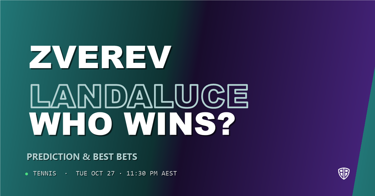 Alexander Zverev vs Martin Landaluce Prediction & Picks, October 27, 2026