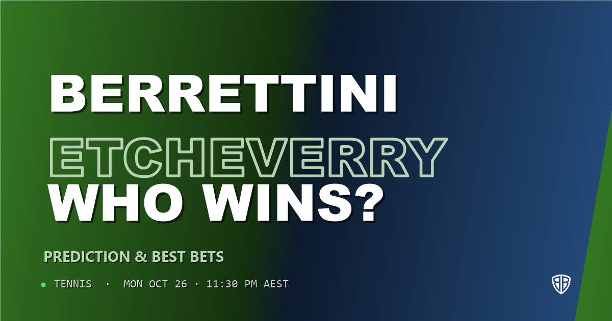 Matteo Berrettini vs Tomas Martin Etcheverry Prediction & Picks, October 26, 2026