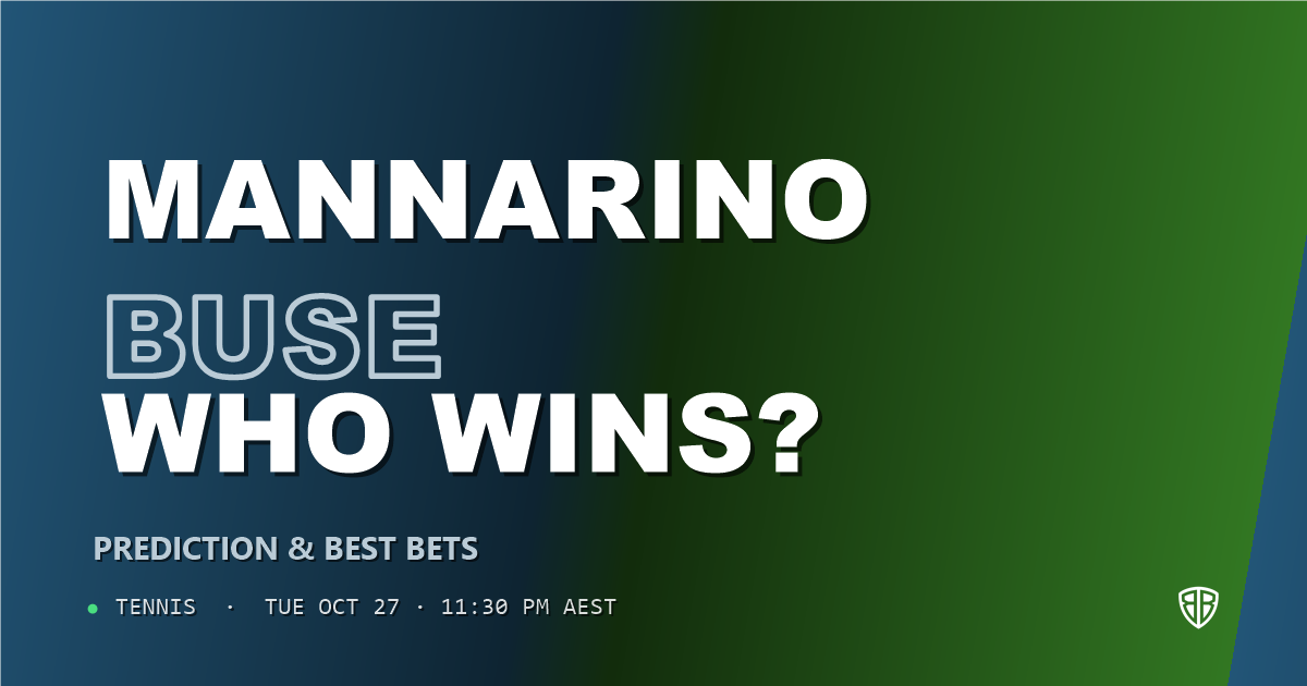 Adrian Mannarino vs Ignacio Buse Prediction & Picks, October 27, 2026