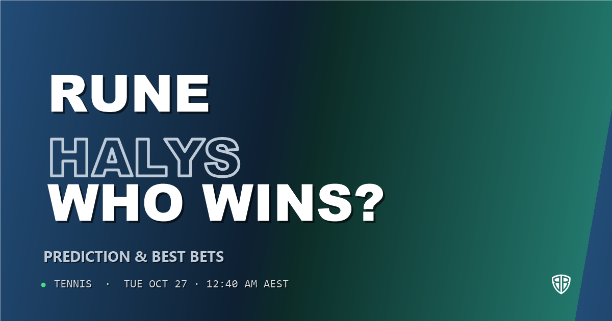 Holger Rune vs Quentin Halys Prediction & Picks, October 26, 2026