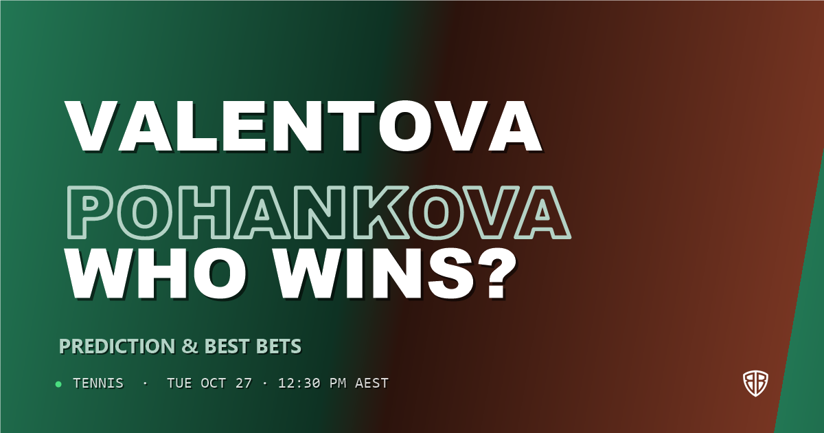 Tereza Valentova vs Mia Pohankova Prediction & Picks, October 27, 2026