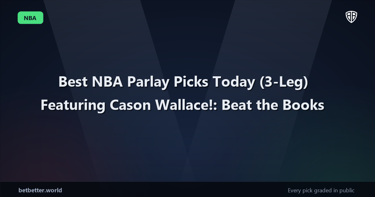 Best NBA Parlay Picks Today, Thursday 03/12 (3-Leg) Featuring Cason Wallace!: Beat the Books