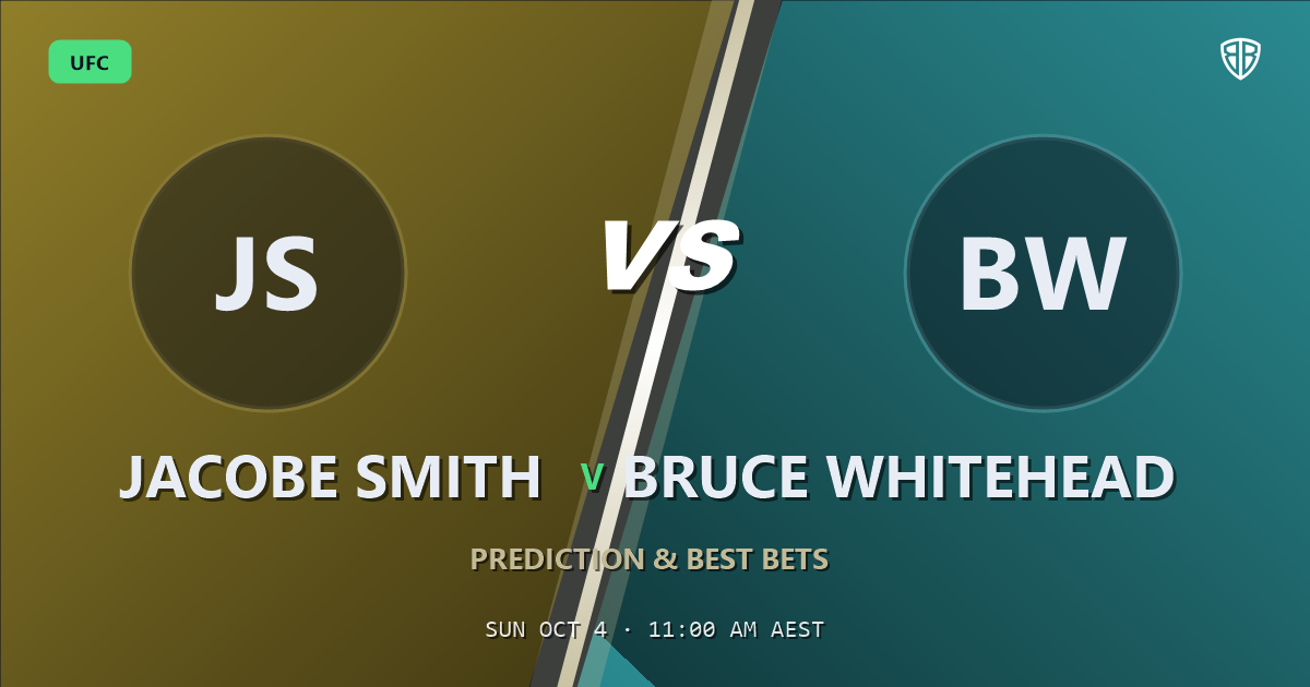 Jacobe Smith vs Bruce Whitehead Prediction & Picks: Analytics Breakdown