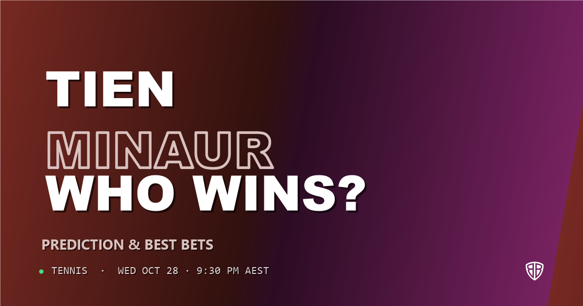 Learner Tien vs Alex de Minaur Prediction & Picks, October 28, 2026