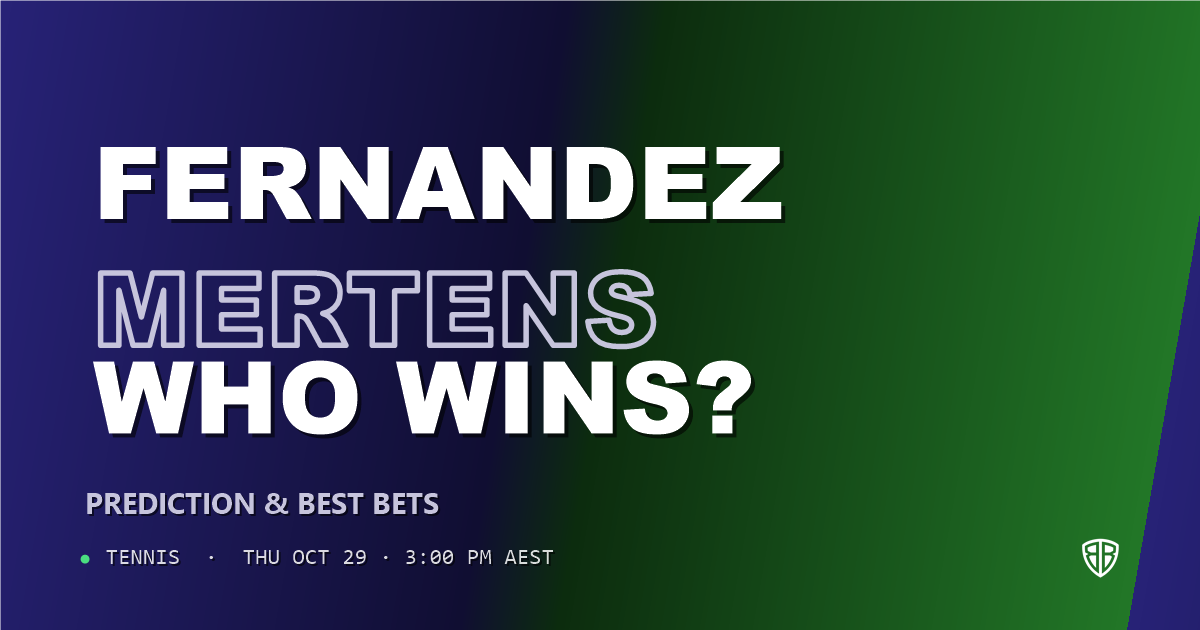 Leylah Fernandez vs Elise Mertens Prediction & Picks, October 29, 2026