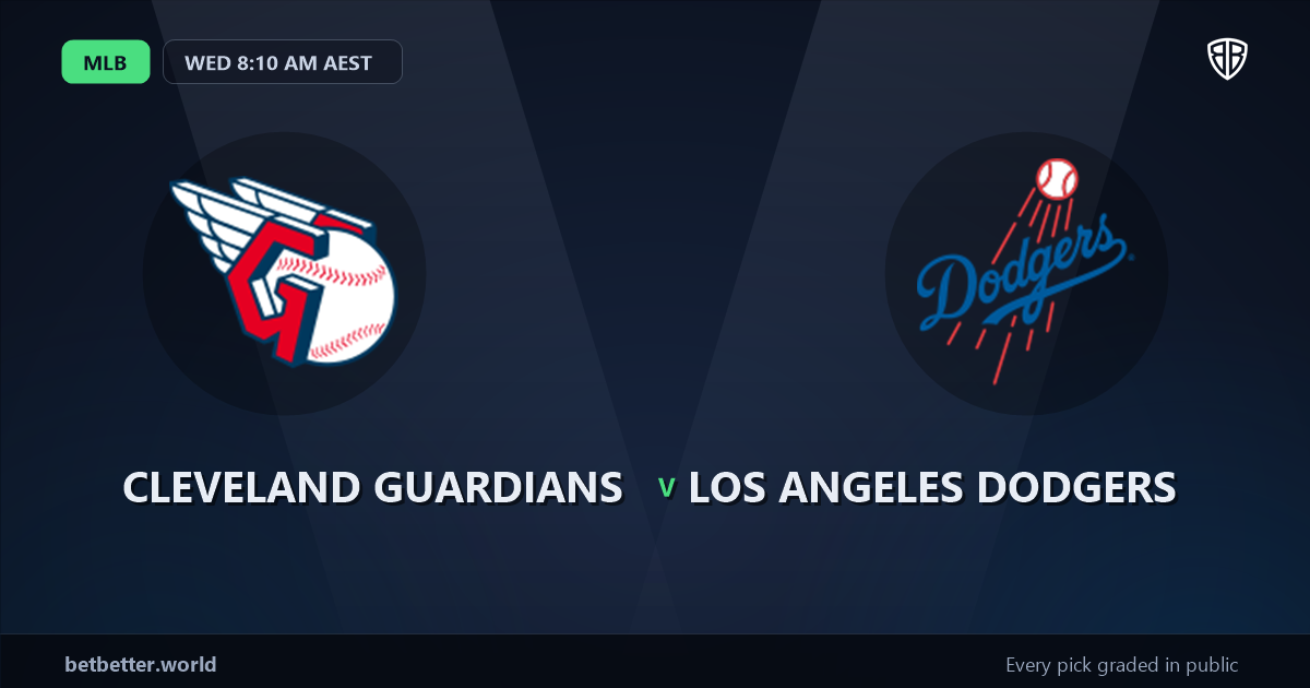 Cleveland Guardians vs Los Angeles Dodgers Prediction & Same Game Parlay picks Top SGP: Our Expert MLB Analysis