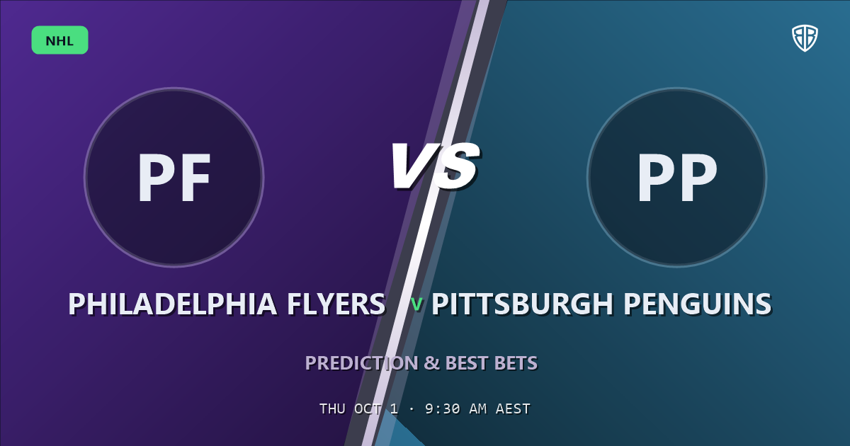 Philadelphia Flyers vs Pittsburgh Penguins Prediction & Picks (Sidney Crosby Key Factor): Winning Game Angles
