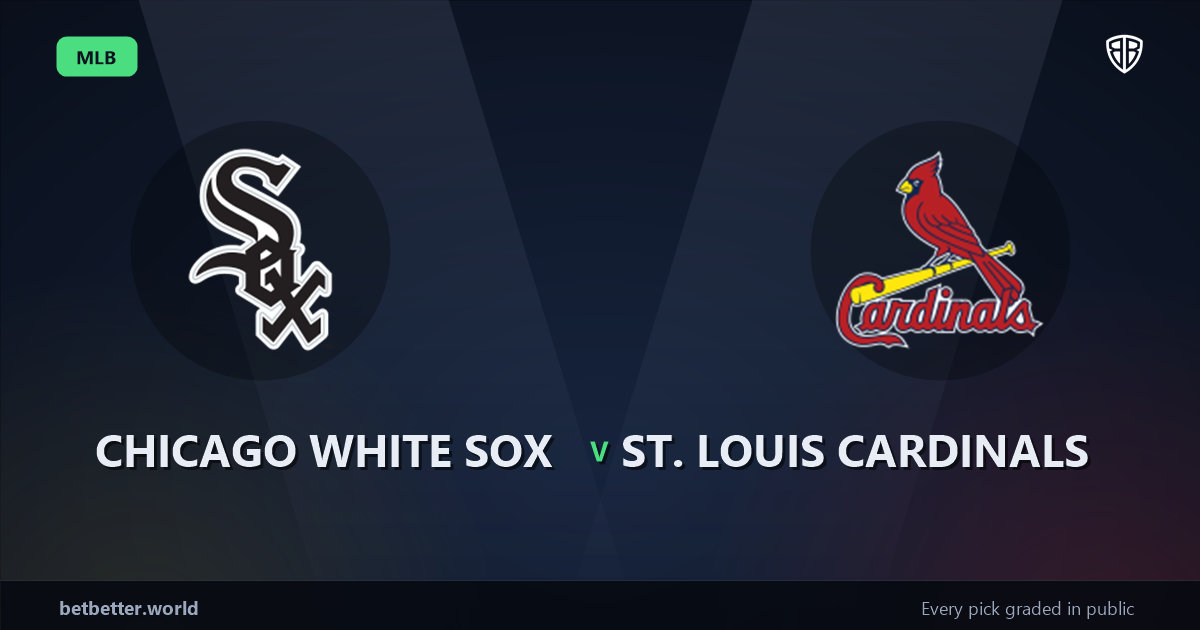 Chicago White Sox vs St. Louis Cardinals Prediction & Same Game Parlay picks Value Parlay: MLB Analytics Breakdown
