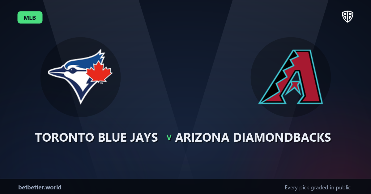 Toronto Blue Jays vs Arizona Diamondbacks Prediction & Same Game Parlay picks Top SGP: MLB Analytics Breakdown