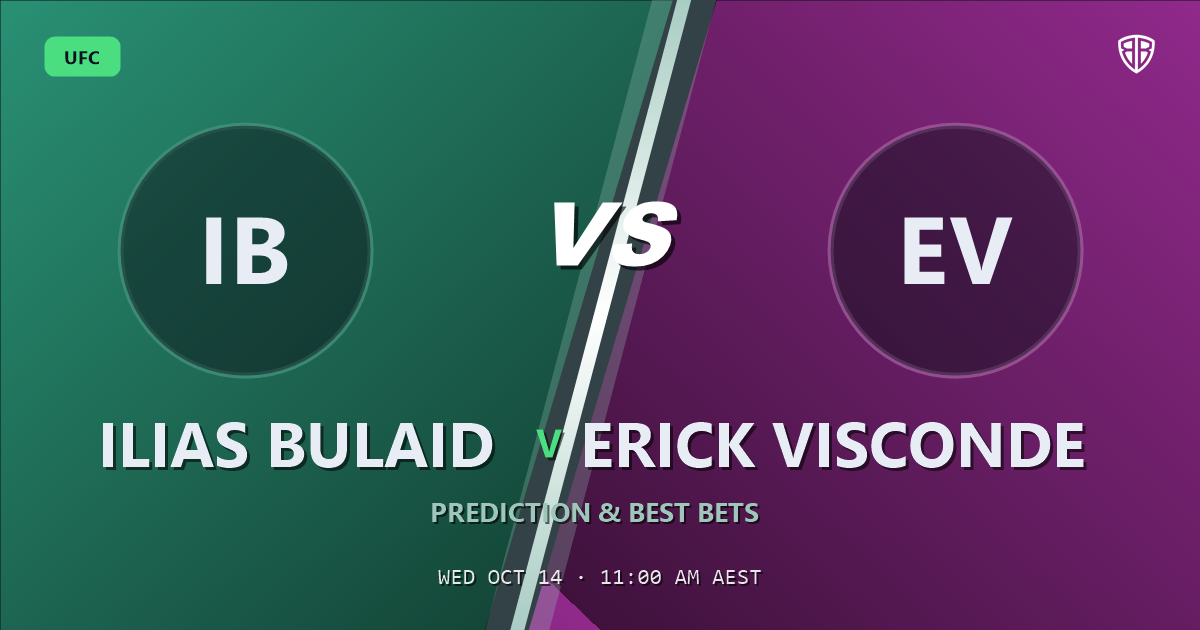 Ilias Bulaid vs Erick Visconde Prediction & Picks