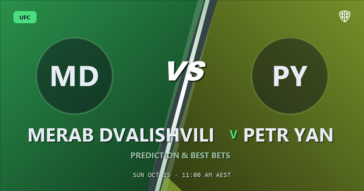 Merab Dvalishvili vs Petr Yan Prediction & Picks