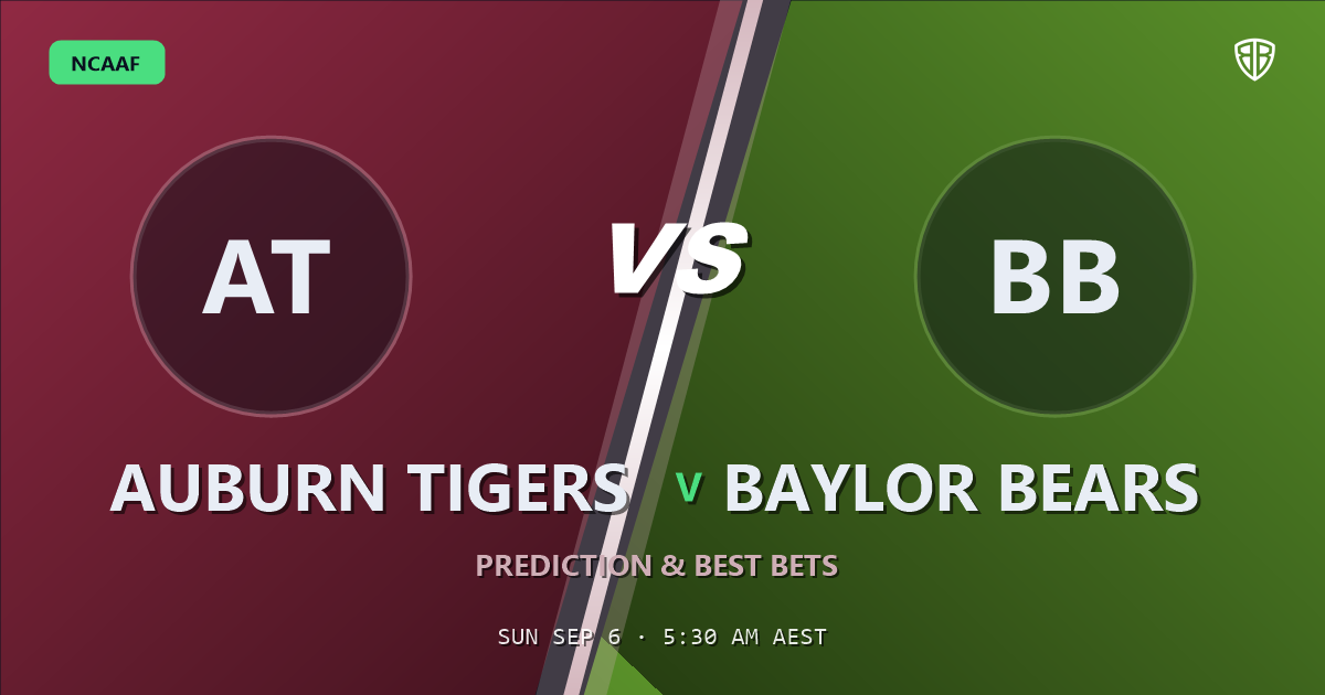 Auburn Tigers vs Baylor Bears Prediction & Picks: Don't Miss These Odds