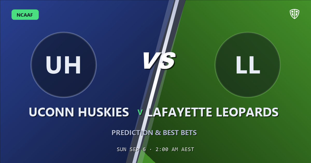 UConn Huskies vs Lafayette Leopards Prediction & Picks: Our Expert Analysis