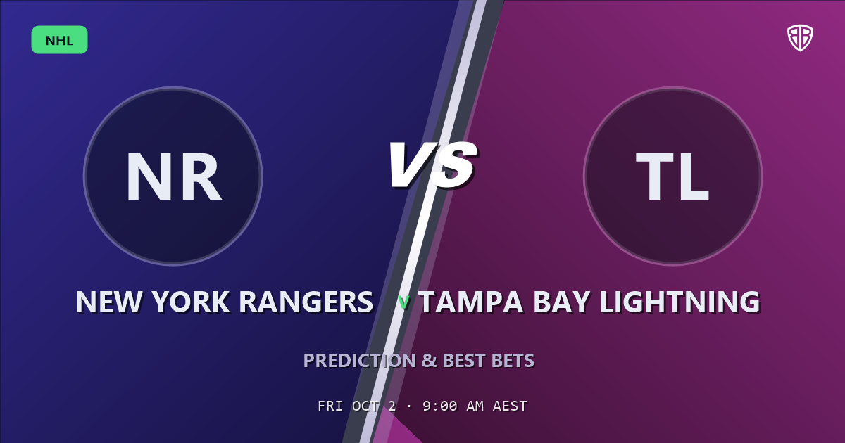 New York Rangers vs Tampa Bay Lightning Prediction & Picks (Victor Hedman Key Factor): Expert Betting Guide