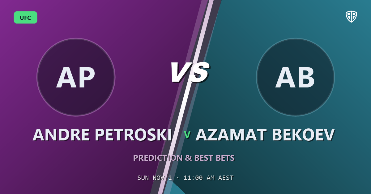 Andre Petroski vs Azamat Bekoev Prediction & Picks
