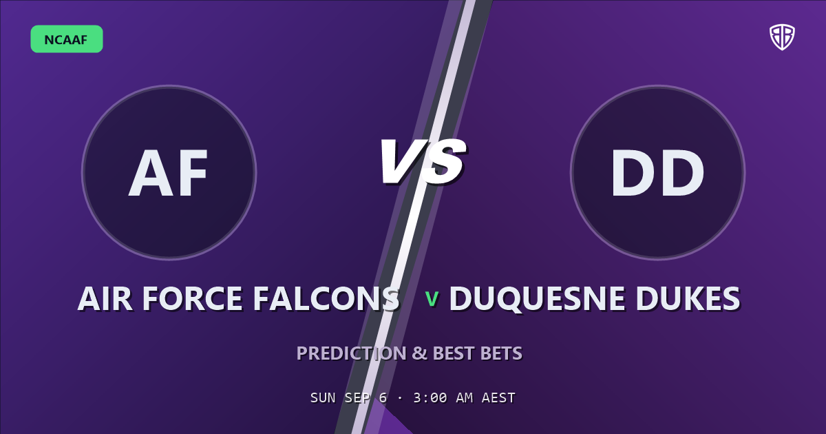 Air Force Falcons vs Duquesne Dukes Prediction & Picks: Odds Analysis & Top Props