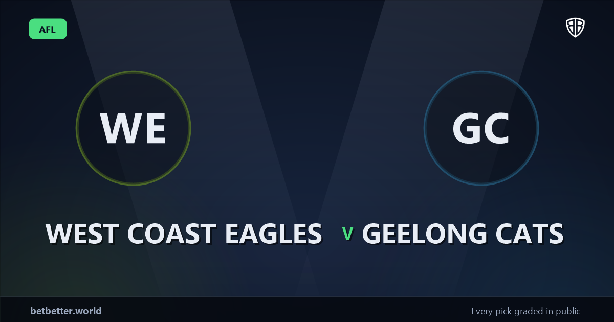 West Coast Eagles vs Geelong Cats Prediction & Picks (Ryan Maric Key Factor): Stat-Based Insights