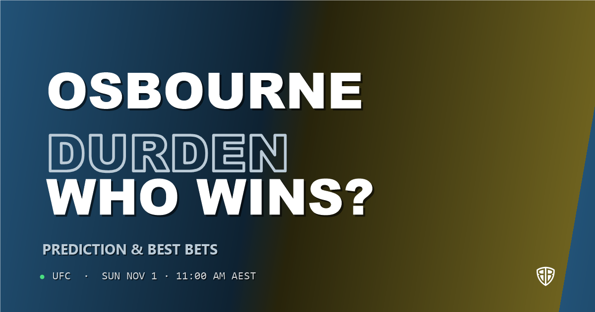 Ode' Osbourne vs Cody Durden Prediction & Picks