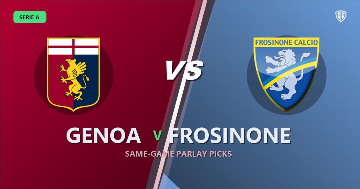 Genoa vs Frosinone Prediction & Same Game Parlay picks Top SGP: Analytics Breakdown