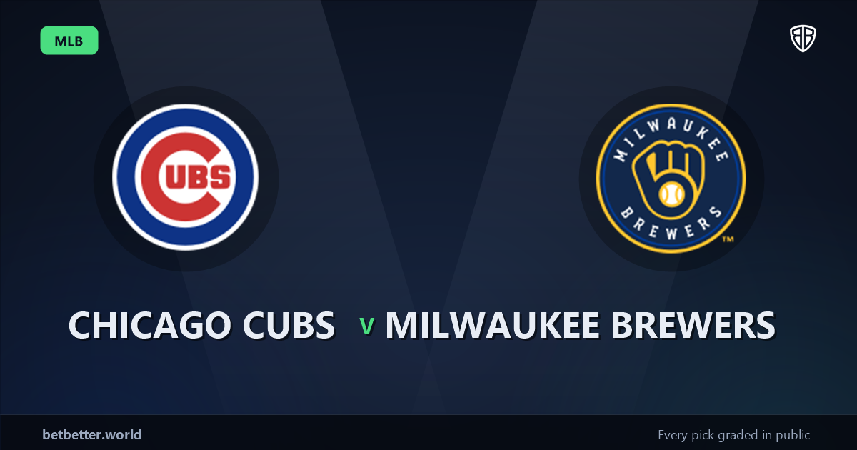 Chicago Cubs vs Milwaukee Brewers Prediction & Same Game Parlay picks Value Parlay: Smart Baseball Betting Angles