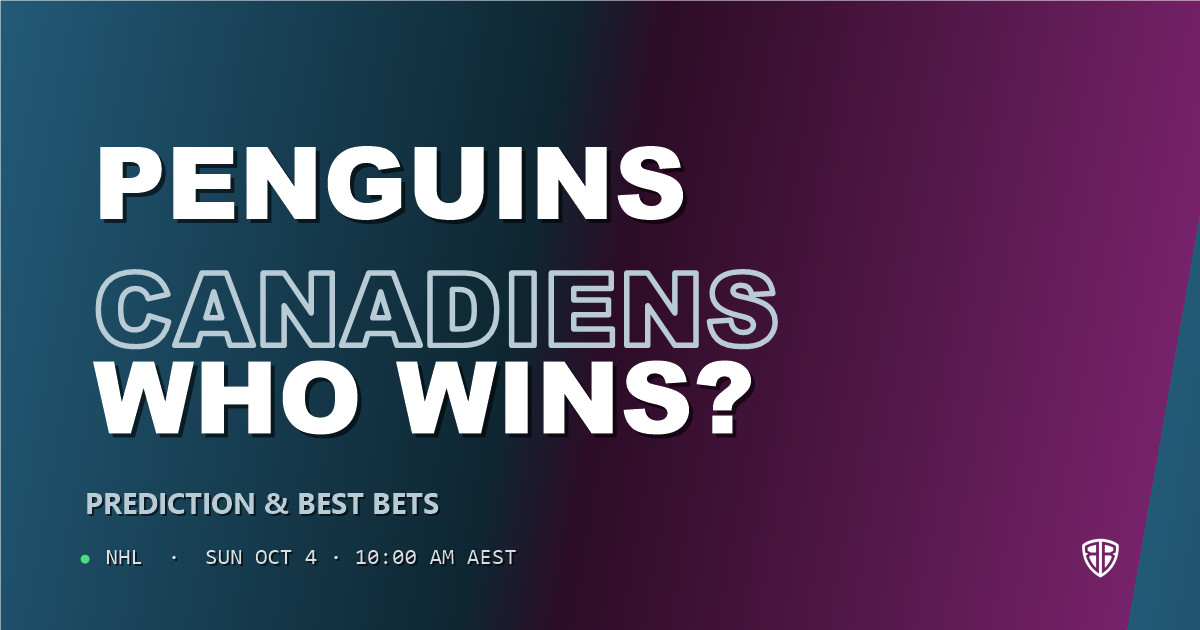 Pittsburgh Penguins vs Montréal Canadiens Prediction & Picks (Erik Karlsson Key Factor): Stat-Based Insights