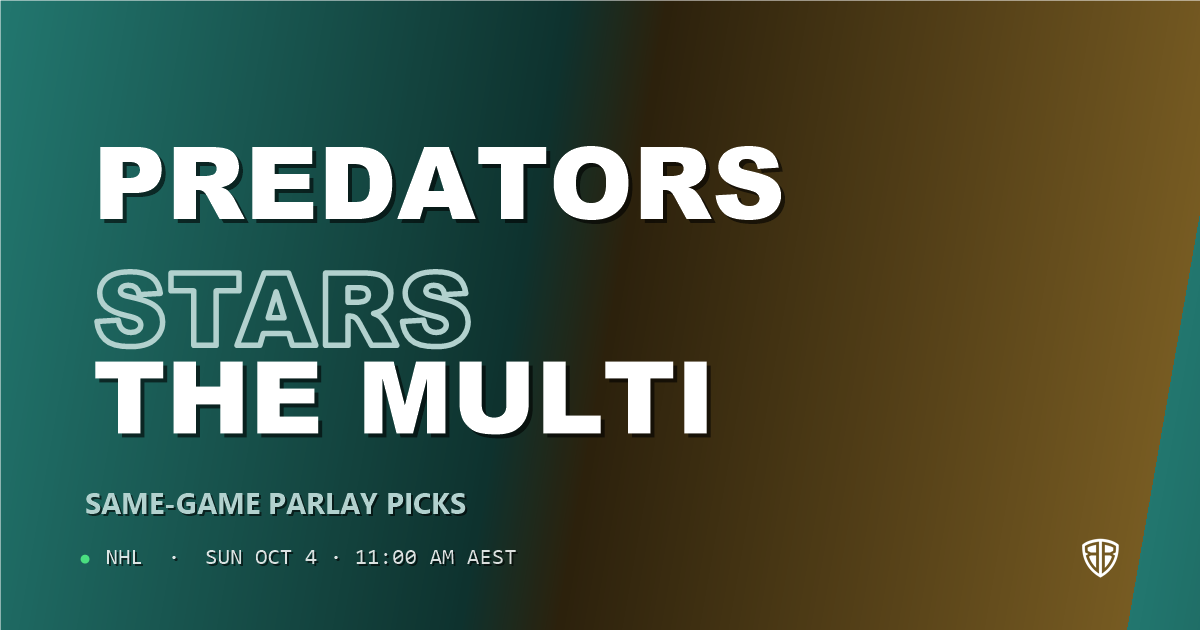 Nashville Predators vs Dallas Stars Prediction & Same Game Parlay picks (Value Parlay): High-Value Opportunity