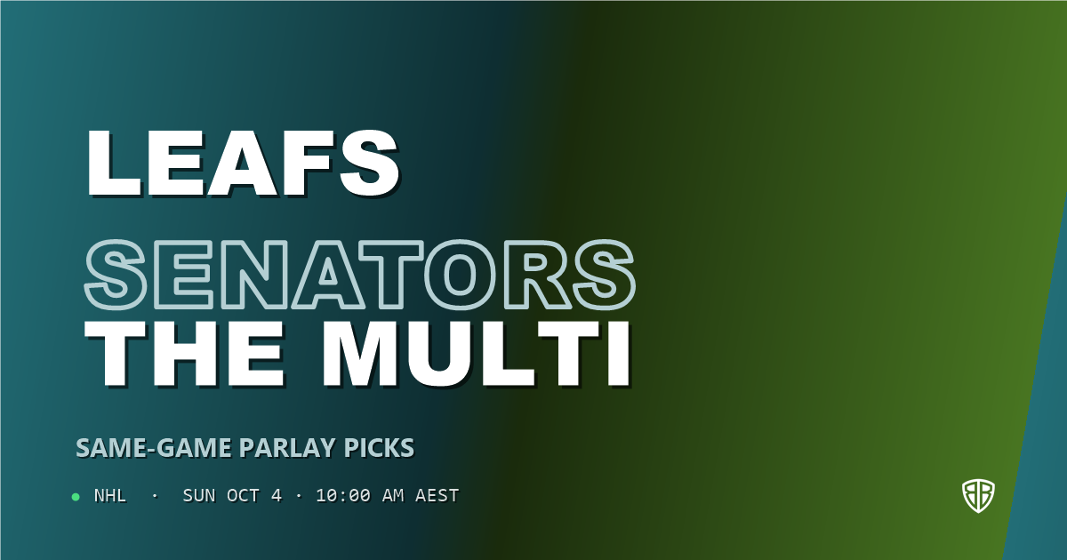 Toronto Maple Leafs vs Ottawa Senators Prediction & Same Game Parlay picks (Key Insights): High-Value Opportunity