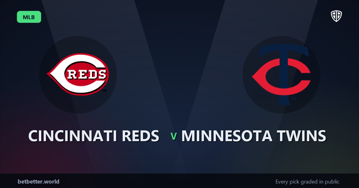 Cincinnati Reds vs Minnesota Twins Prediction & Picks (Andrew Abbott Key Factor): Stat-Based Baseball Insights